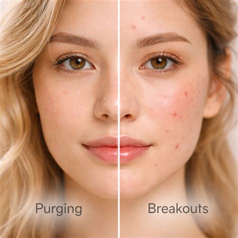 skin purging  breakouts     difference calm acne  touch