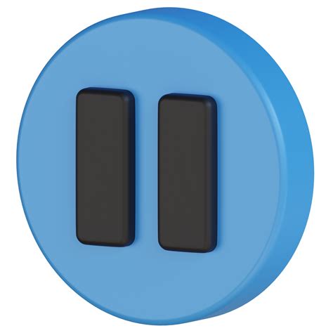 pause button  render icon  png