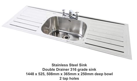 Double drainer Stainless Steel Sink | Furniture and Refurbishment