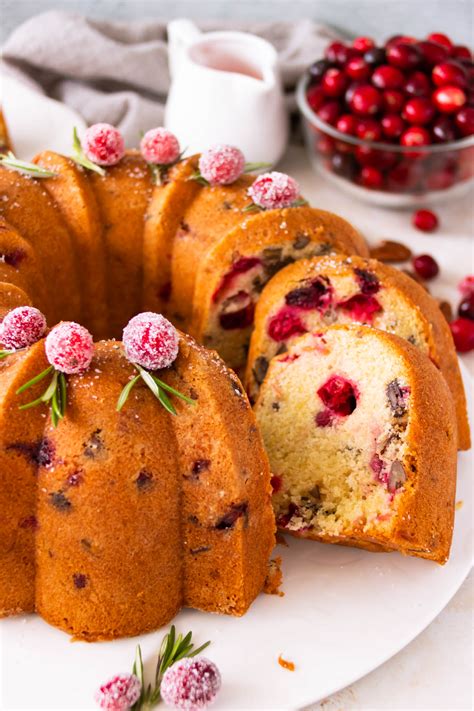 Fresh Cranberry Bundt Cake | Foodelicacy