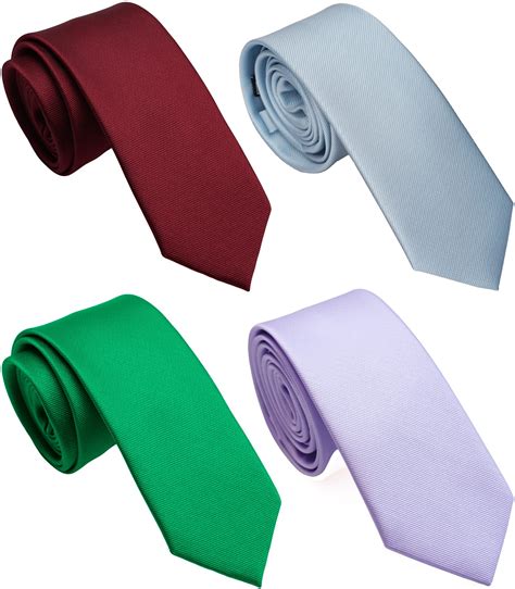 snapklikcom skinny solid ties  men   slim neckties plain