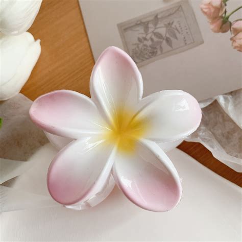 Hibiscus Summer Flower Hair Claw Clips – The Preppy Place