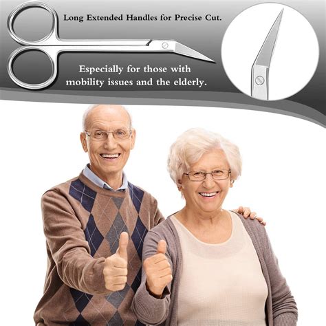 Long Handled Elderly Toenail Scissors for Thick Nails - Easy Cut