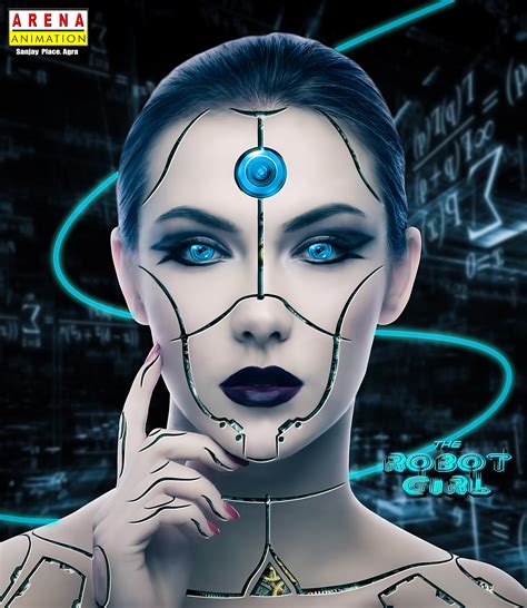 Robot Girl Face