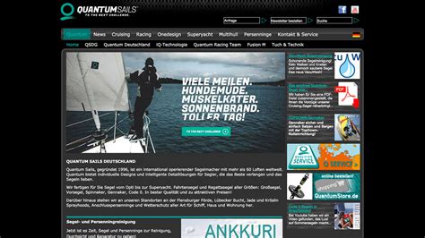 webdesign referenzen wordpress website fur quantum sails germany
