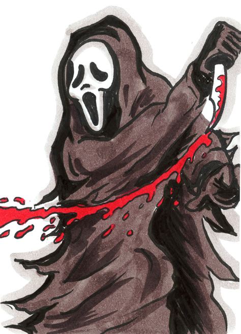 Ghost Face Drawing at GetDrawings | Free download