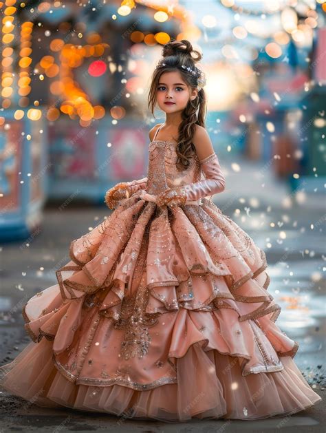 FairyTale Dream A 6YearOld Girl Shines Bright as Cinderella in