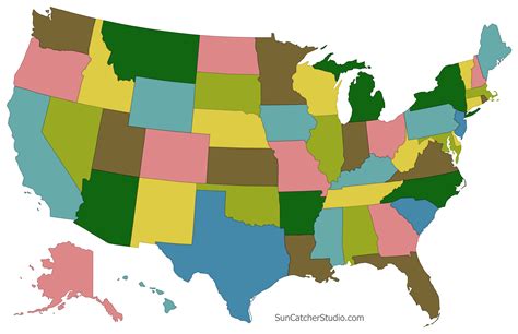 Blank Us States Map Printable