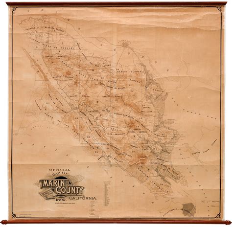 Map Of Marin County California