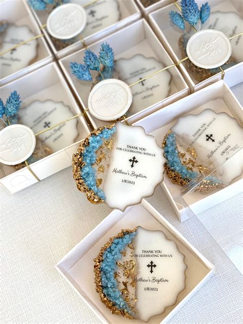 personalized baptism gifts baptism favors  boy baptism etsy
