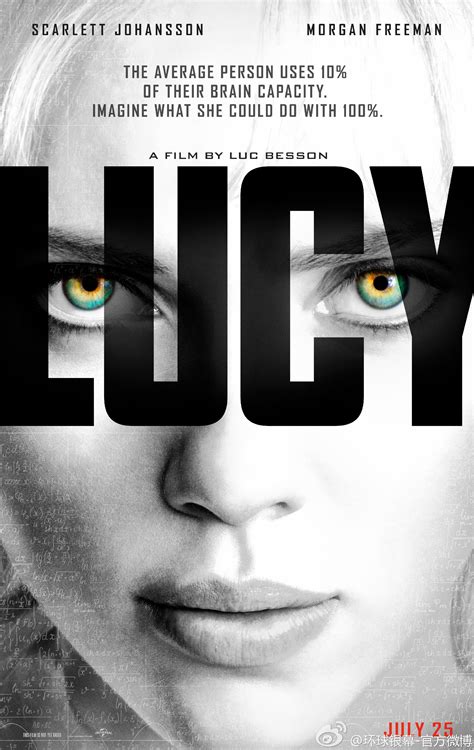 LUCY (2014) Movie Poster: Scarlett Johansson & Her Powers are in Focus