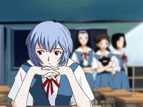 Rei Ayanami Fondo De Mobile Wallpaper: Anime, Neon Genesis Evangelion,