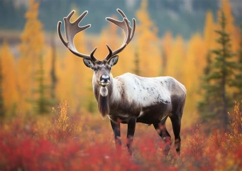 Premium AI Image | The reindeer or caribou