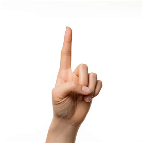 Premium AI Image | a hand pointing to the right with the word " finger