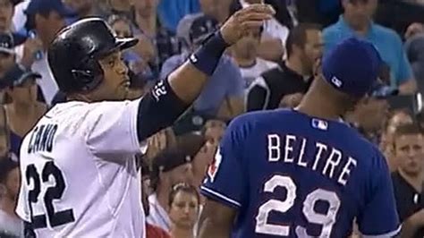 Robinson Cano spent a half-inning trying to touch Adrian Beltre's head ...