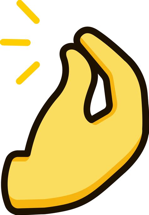 pinched fingers icon emoji sticker 28727875 PNG
