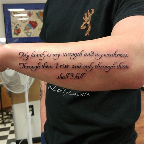 forearm family quote tattoos