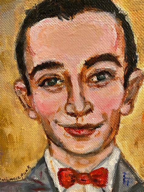 80s/90s Pop Culture Hand Painted Portraits Pee Wee, Marilyn Mason, and