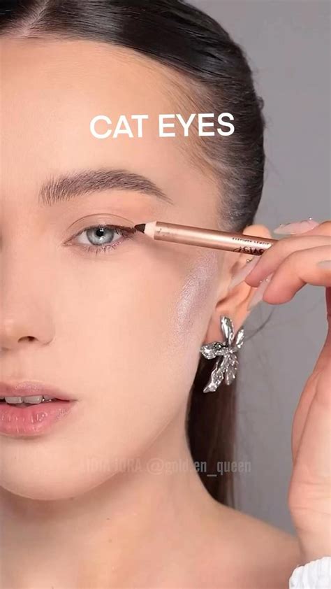 Cat eyes | Maquiagem olhos, Maquiagem para olho asiática, Ideias de ...