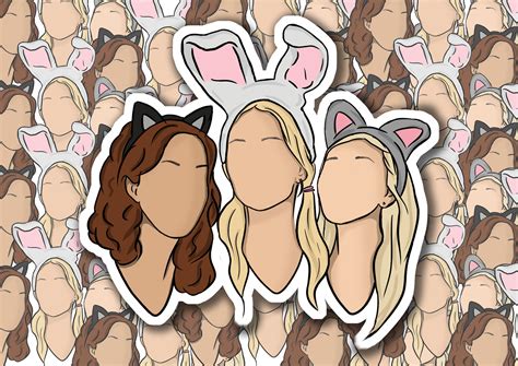 Mean Girls inspired Stickers hand drawn high quality gloss | Etsy