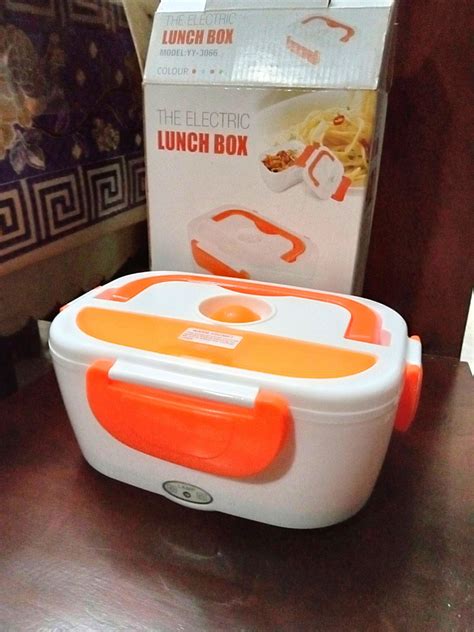 Electronic Heating Lunch box / large lunch box / orange lunch box