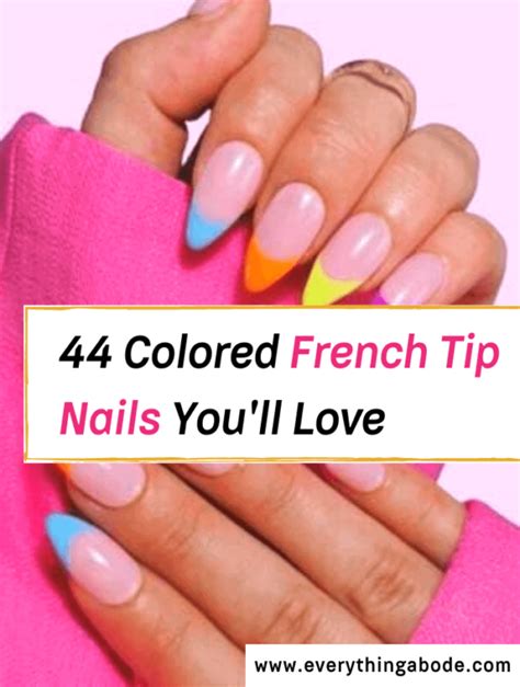 44 Colored French Tip Nails You'll Love - Everything Abode