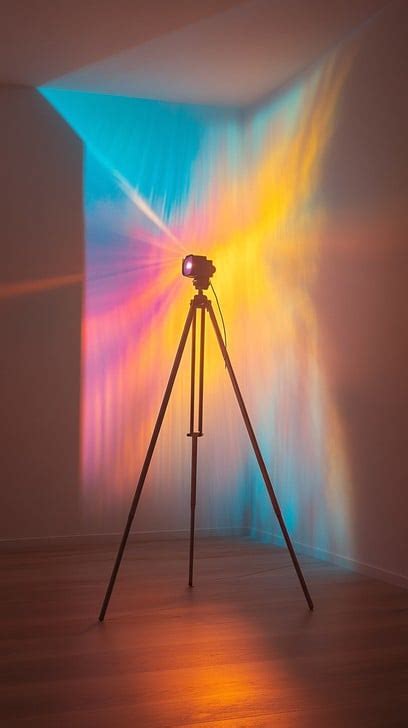 colorful light projection image   stockcake