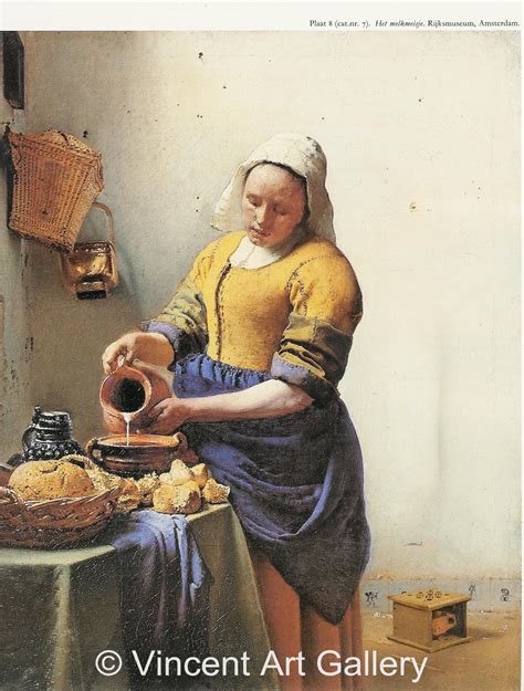 milkmaid  johannes vermeer oil painting reproduction