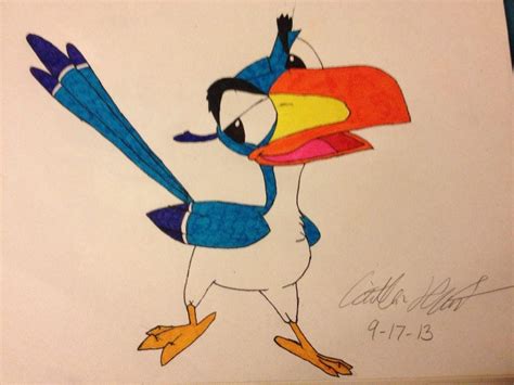 Zazu drawing by kirbychick99 on DeviantArt