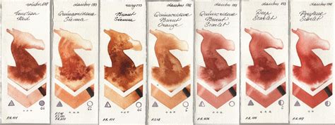 quinacridone burnt orange   daniel smith swatch description
