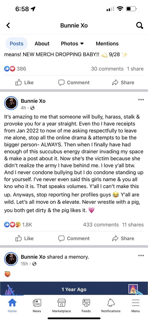 Does anyone know who xomgitsbunnie is talking about in this post? It