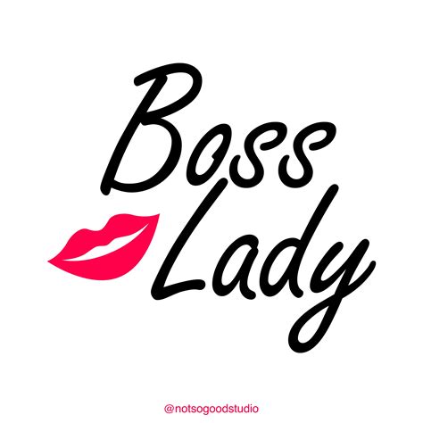 Boss Lady Lipstick Icon Typography Vector Stock Vector (Royalty Free