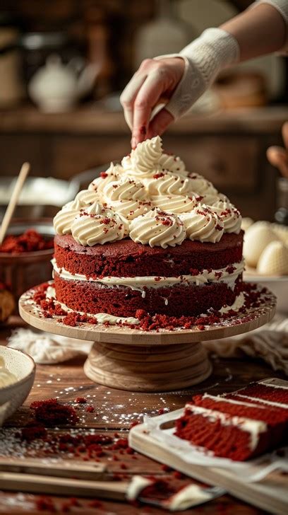 red velvet delight image cake baking dessert