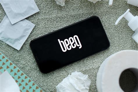 KYIV, UKRAINE - JANUARY 23, 2024 Beeg adult content website logo on