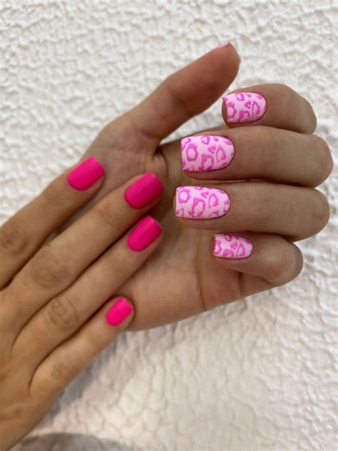 Розовые ногти | Leopard nails, Manicure, Nail art