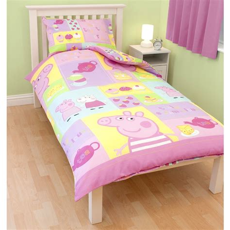 Kleurplaat Peppa Pig Bed