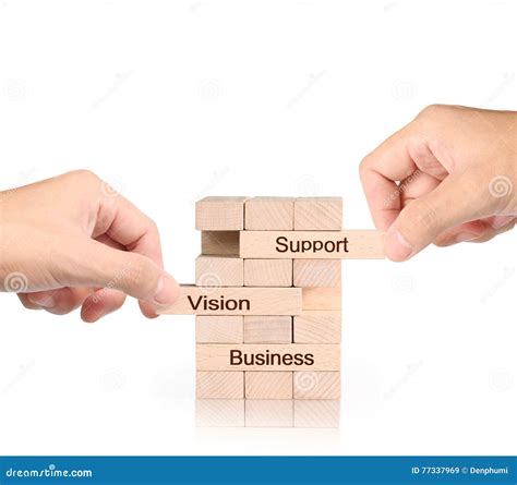 Palabra En El Amontonamiento De Madera Del Sello Imagen de archivo