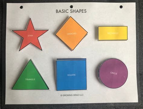 Shape Matching Game, Printable Toddler Preschool Learning Tool ...
