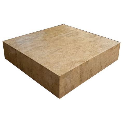Travertine Glass Coffee Table - Marble Coffee Table - Travertine Center