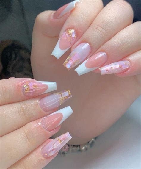 Inspiração De Unhas Bailarina - Unhas bailarina decoradas | Unhas elegantes bailarina, Unha de gel ...