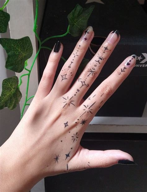 inked  quiet courage wicca finger tattoos witches hand tattoos