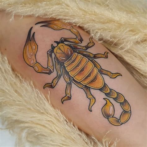traditional scorpion hand tattoo bronctattooauscom