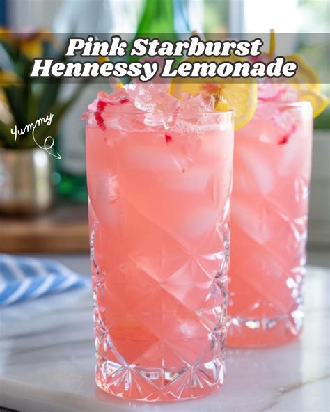 Pink Starburst Hennessy Lemonade Recipe - RecipeStrip