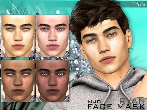 Ryan Face Mask N40 | Face mask, Sims mods, Sims