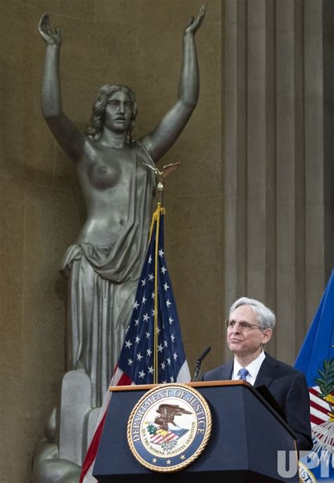 Photo: Attorney General Merrick Garland address staff at the DOJ in ...