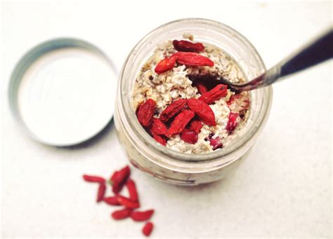 Coconut, Goji & Pomegranate Overnight Oats · How To Make A Bowl Of