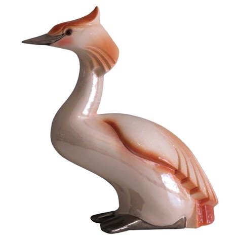 Art Deco bird figure in ceramic, 1920-1930 For Sale at 1stDibs