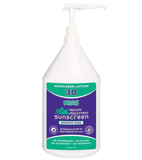 Rocky Mountain Sunscreen SPF 30 Kids Oxybenzone Free Sunscreen Gallon ...