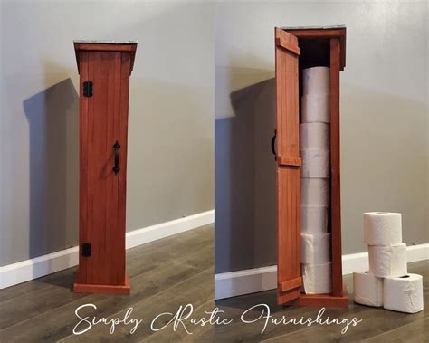 Toilet Paper Holder, Rustic Toilet Paper Holder, Toilet Paper Storage ...