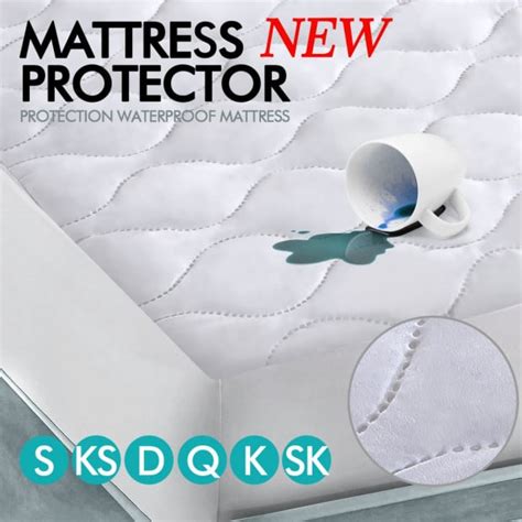 Waterproof Fitted Mattress Protector Topper Single